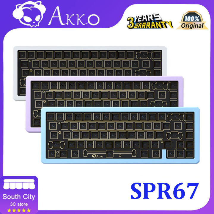 Akko SPR67 Mechanical Keyboard Custom Kit Spring structure wired hot ...