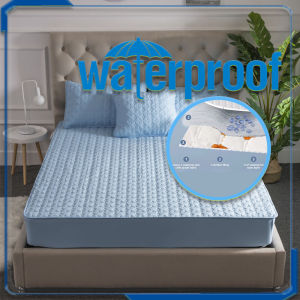 Waterproof Mattress Protector Single Super Single Twin Queen King Thickened Fitted Cadar Non-slip Bed Sheet Cover Cadar Tilam 防水床笠