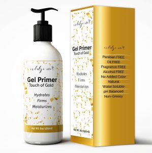 Conductive Gel - Facial Hydrating Leave-On Gel Primer Hyaluronic Acid Collagen Peptide Niacinamide Vitamin E Gold Foil