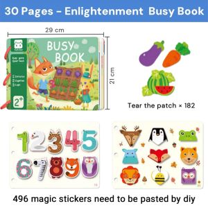 【Gift For Baby】Babys Enlightenment Book Busy Book For Montessori Toys Early Learning Kids Book Activity Book