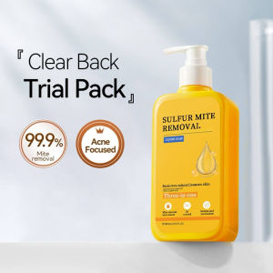 3-in-1 Sulfur Body Wash 300ml Antibacterial Anti acne Moisturizing Anti-itch Cleansing Sulfur Soap Mite Removal Body Wash
