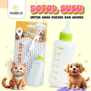 Hobilic Botol Dot Minum Susu Anak Bayi Hewan Kucing Anjing 60 ml