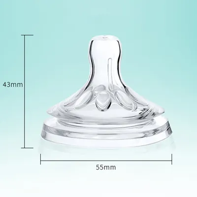 Avent Nipple Avent Natural Bottles Wide Nipples Replacement Frosted Spiral Silicone Nipple