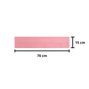 Wallpaper Dinding 3D Bata Foam 10 Lembar Brickfoam Wallfoam Motif Batu Bata Waterproof Uk 70 x 15 cm