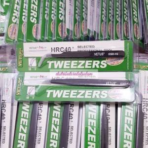Pinset vetus tweezers Black ORIGINAL/PINSET UNTUK EYELASH EXTENSION