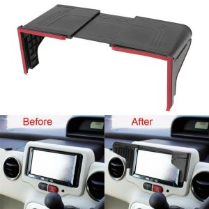 AKZDXE Anti-Reflective Car GPS Sun Shade Universal Fit Adjustable Anti-Glare Visor Professional Screen Protector Display Screen Visor Car Interior