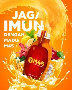 M45 Ramuan Madu 45 Obat Herbal Jantung Koroner Menurunkan Asam Urat Lemak darah Triglisireda Stroke Terbukti Ampuh & Reaksi Cepat