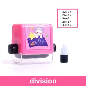 Addition subtraction multiplication and division Seal number rolling stamp Students Within 100 Teaching Roller Digital Teaching Practice Questions stamp for kids learning educational