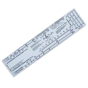 Heart Rate Scale Ruler for Interpretation Measurement Tool Reference Ruler Tool Transparent Electrocardiogram Ruler