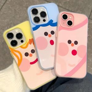Phone Case For OPPO A3X A60 A3 A3 NFC A40 A5i A20 A38 A18 A52 Casing OPPO A15 A15S A35 A16 A16S A54 A55 A54S A56 A53S A55S A16K A17 A17K A1K A31 A9 A5 A32 A57 2020 A3S Cute Cool Face 2 in1 Jelly Can Place Cards TPU Soft Case Cover GDK001A