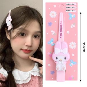 Kawaii Sanrio Hello Kitty Hairpin Word Clip Y2K Girl Hair Clip Cartoon Girls Clip Headdress Bangs Clips Hair Accessories Gifts