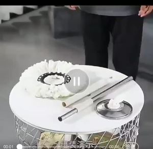 READY STOCKSpin Mop With Spinner Stainless Steel Bucket Auto Spin Mop Magic Spin 360 Tornado Mop Hands Free Mop Lantai