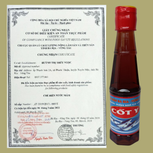 Nước mắm NHỈ CỐT Y cá cơm nguyên chất NGỌC NHƯ chai 250ml - Gia vị pha chế nước chấm.