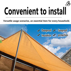 Back & Beige Outdoor Garden Net Sunshade Net Balcony Shade Net UV Protection Sun Cover for Balcony