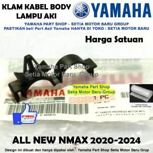 Klam Clamp Kabel Body Lampu Aki All New Nmax N Max Asli Yamaha Surabaya