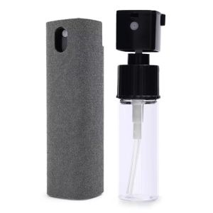 2-IN-1 Microfiber Screen Cleaner Spray Bottle Without Liquid Reusable Spray Bottle Cleaning Wipe for Mobile Phone Laptop Screens