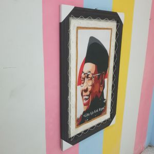 Hiasan Dinding Lukisan Gus Dur  Jumbo Sablon Asli Kulit KAmbing