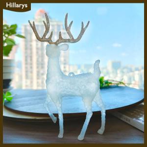 [Hillarys] Deer Christmas Forest Elk White Flash Dessert Table Decor for Home