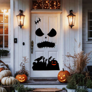 Halloween Decor Door Stickers Window Decor Skeleton Hand Pumpkin DIY Devil Witch Hat Glass Window Stickers Home Decorations2026
