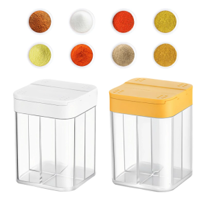 Tiết Kiệm Không Gian Trượt Nắp Container Trong Suốt Đa Phần Organizer Máy Rửa Chén An Toàn Nhựa Gia Vị Chủ