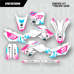 DECAL STIKER KLX BF - DTRACKER - GORDON - CRF - WR