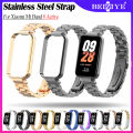 Dây đeo cho Xiaomi Mi Band 8 Active vòng đeo tay bằng thép không gỉ cho Xiaomi Band 8 Active đồng hồ thông minh phụ kiện thay thế cho đồng hồ đeo tay. 