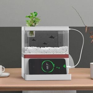 [HOÀN TIỀN 10%]Bể Cá Mini FISH TANK Để Bàn Làm Việc Đa Chức Năng Hồ Thủy Sinh M9