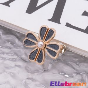 Ellebreen Universal Flower Waist Buckle For Women Adjustable Waist Clip Jeans Pants Pin Brooch