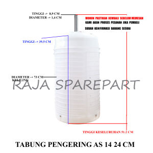 TABUNG PENGERING / TABUNG SPIN PENGERING MESIN CUCI / TABUNG PENGERING AS 14 24CM