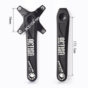 LZD 170/172.5/175mm Aluminum Alloy Mountain Bicycle Crankset Square Hole Crank Single Plate Modification Accessories