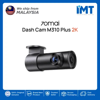 70mai Dash Cam M310 Plus 2K | 2K QHD Video | 130° FOV | 300mAh Battery | App Control Car Recorder