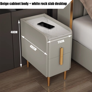TableTrove Nordic Solid Wood Bedside Table - Drawer Storage Meja Tepi Katil Modern Bedroom Nightstand
