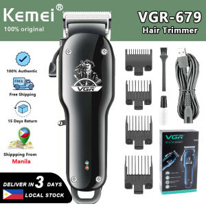 Kemei VGR V-679 Hair Cutting Machine Electric Hair Clipper Professional Haircut Machine Barber Rechargeable Cordless Hair Trimmer Men