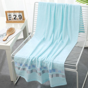 ผ้าเช็ดตัว (100% cotton) ขนาด 70x140 ซม. ผ้าเช็ดตัวหลายสี ผ้าขนหนูหนาและนุ่ม อัพเกรดคุณภาพผ้า ดูดซับน้ำได้ดี ไม่เป็นขุย