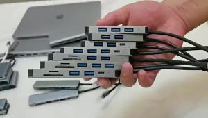 Cross-border Hot Selling type-c Six-in-one docking station usb The extender is suitable for docking station 4K