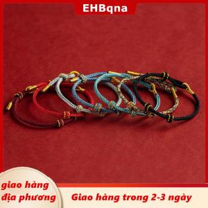 [COD] EHBqna 3PF Ship within 24 hours กำไลข้อมือเชือกนำโชคสำหรับเด็กแนววินเทจปรับขนาดได้สายสีแดงแบบ DIY ของขวัญ