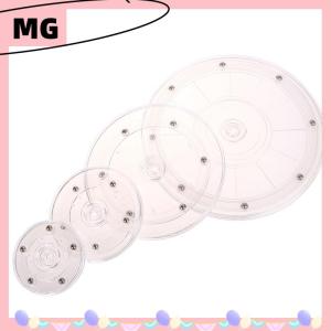 【Magical House】[New Hot Fashion] 360อะคริลิคใสแบบหมุนได้แท่นวางแบบกลมฐานขี้เกียจเครื่องประดับตกแต่งจานหมุนได้อุปกรณ์เฟอร์นิเจอร์