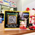 Bảng QR CODE mica in theo yêu cầu, in mã qr để bàn đựng mèo thần tài vẫy tay chất liệu mica bền đẹp. 