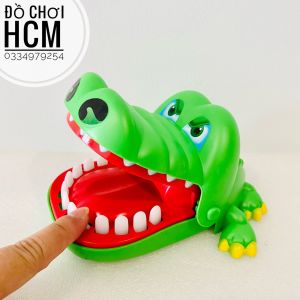 [CỠ LỚN] Đồ chơi khám răng cá sấu cắn tay vui nhộn dành cho bé giải trí giúp phát triển khả năng phản xạ cho bé