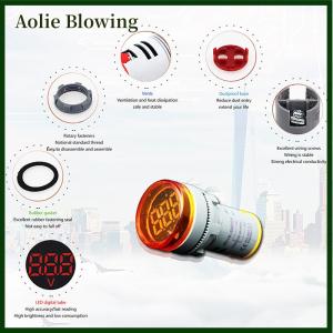 Aolie 22MM AD16-22DSV Mini Voltage Meter LED Digital Display Voltmeter Indicator Signal Light Pilot Lamp