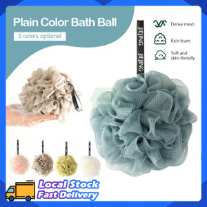 Shower Sponge Bath Ball Super Soft Mesh Nordic Color Durable Bath Ball Easy Foaming Bath Cleaning Brush Bathroom Back Rub Body Shower Ball 沐浴球