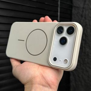Ốp điện thoại mờ sạc không dây từ tính cho iPhone 16 15 14 Plus Pro 17 Pro Max 16e Air chống sốc Ốp lưng PC cứng magsafe Ốp điện thoại silicon case
