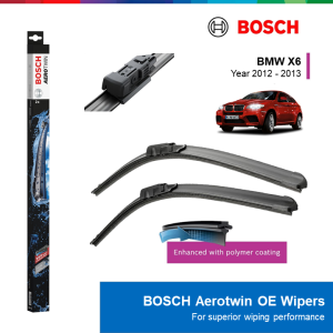 BỘ GẠT MƯA BOSCH AEROTWIN EURO SET A297S 24" & 20": BMW X6 ĐỜI XE 2012 ĐẾN 2013