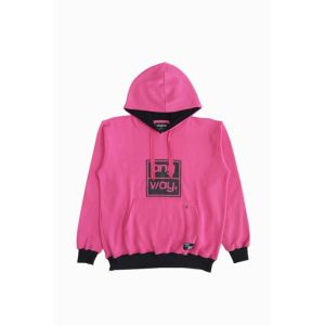 ANYWAY JUMPER HOODIE "ANY-WAY" PINK 035