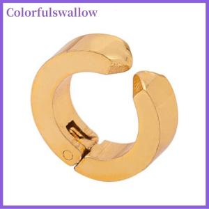 Colorfulswallow Người Đàn Ông Titan Thép Tai Clip Mà Không Xỏ Earsbuckle Phụ Nữ Bông Tai Đồ Trang Sức