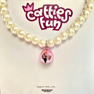 [PEARL BELL] Kalung Kucing Mutiara Lonceng Kalung Hewan