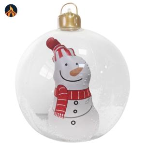 Christmas Luminous Inflatable Decorative Ball with LED Light Giant Inflatable Ball Ornaments Outdoor Balloon Ornament for Xmas Porch Lawn Yard Holiday [Jocestyle Store]