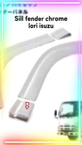LOSERI PREMIUM Chrome Truck Lori KROM Isuzu NPR PRO Lower Rubber Sill Fender 1 Set NLR Pro 1Ton 3Ton Aksesori Lori