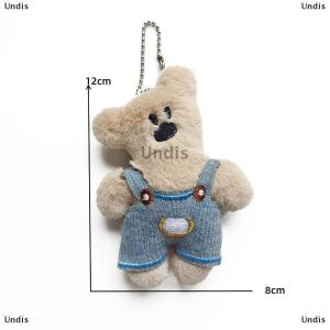 [COD] Undis Cartoon Bean Bear Plush Toy Lovely Bear Stuffed Doll Keychain Pendant Plush Doll Couple Bag Charms Children Gift