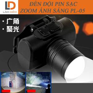 Đèn pin đội đầu 300w pin sạc zoom ánh sáng led lazer siêu sáng PL 03 - 05